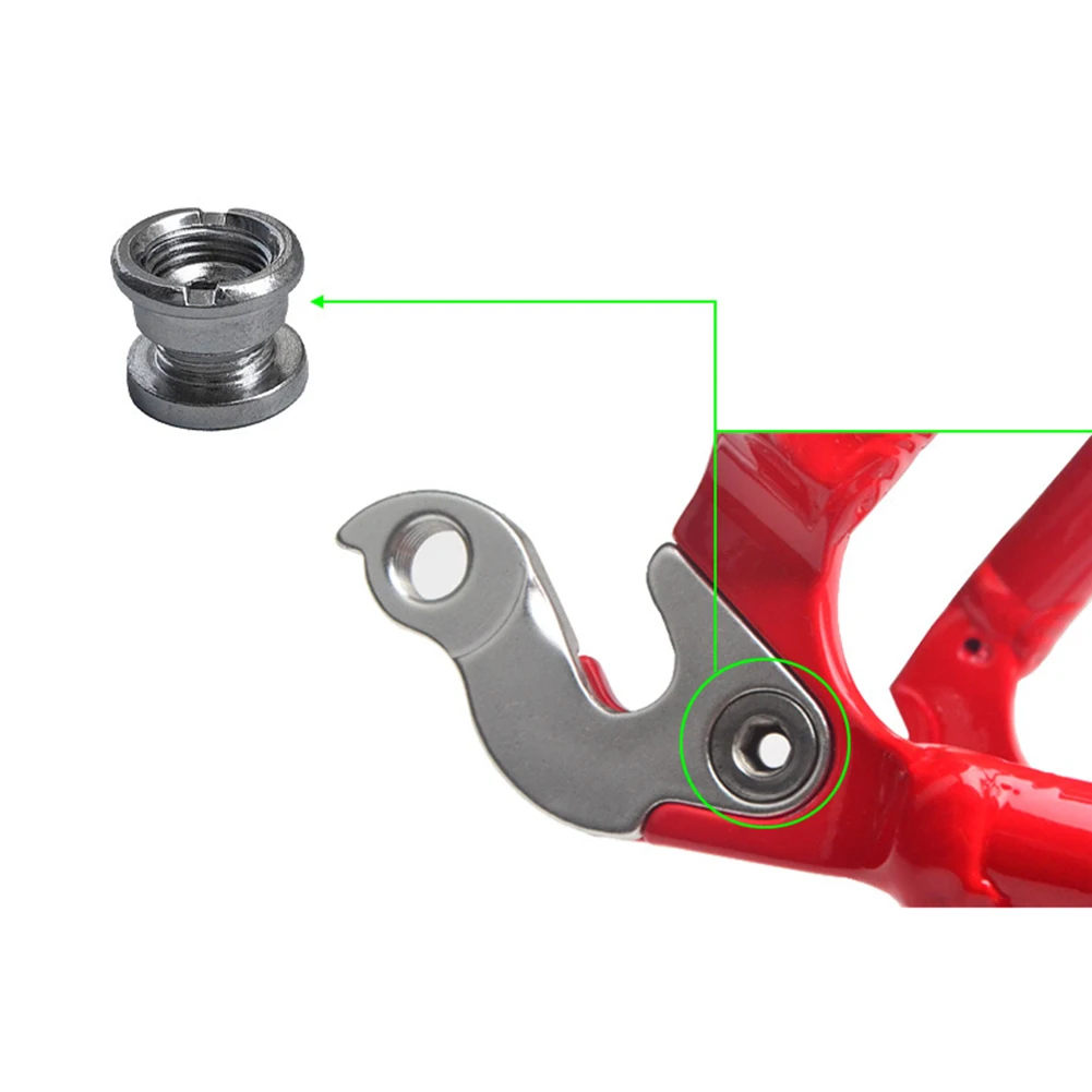 10Pcs Bicycle Derailleur Hanger Tail Hook M8 Lock Screw Stainless Steel Bolt Carbon Steel Frame Fixing Tail Hook Cycling Parts
10Pcs Bicycle Derailleur Hanger Tail Hook M8 Lock Screw Stainless Steel Bolt Carbon Steel Frame Fixing Tail Hook Cycling Parts