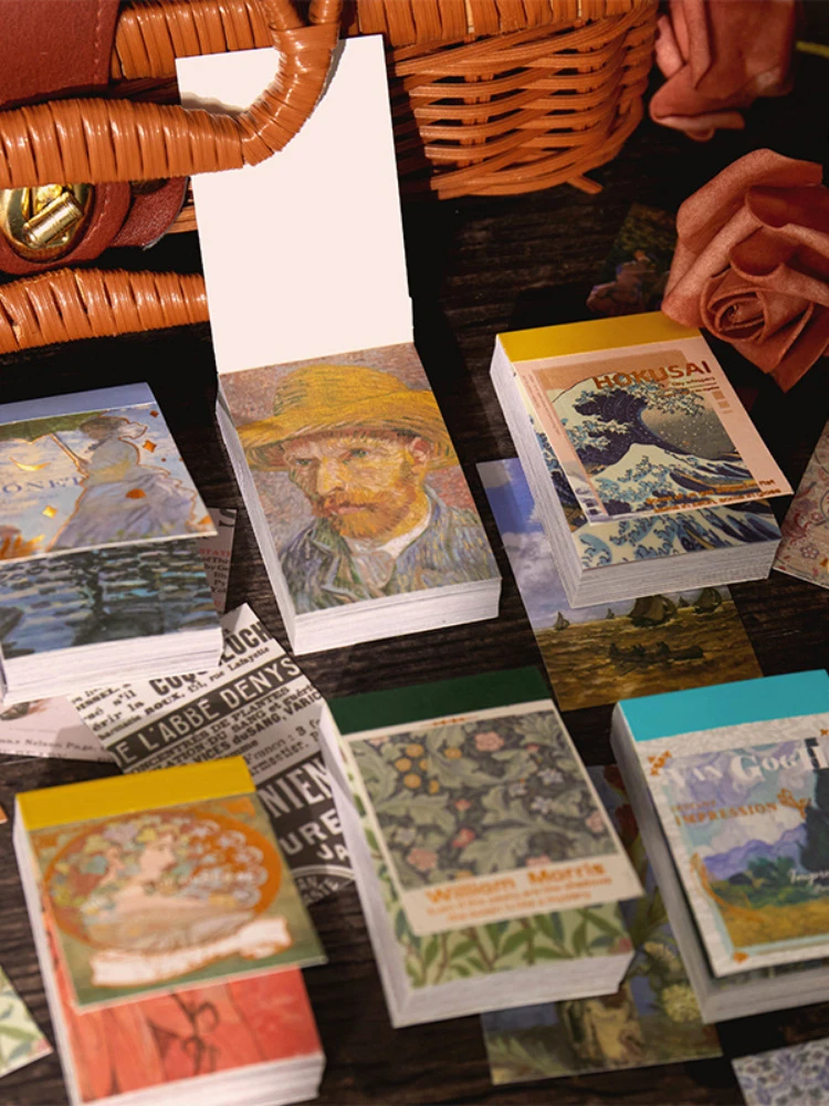 50pcs Book Van Gogh Starry Night Series Creative Retro Handbook Material Decorative Stickers
50pcs Book Van Gogh Starry Night Series Creative Retro Handbook Material Decorative Stickers