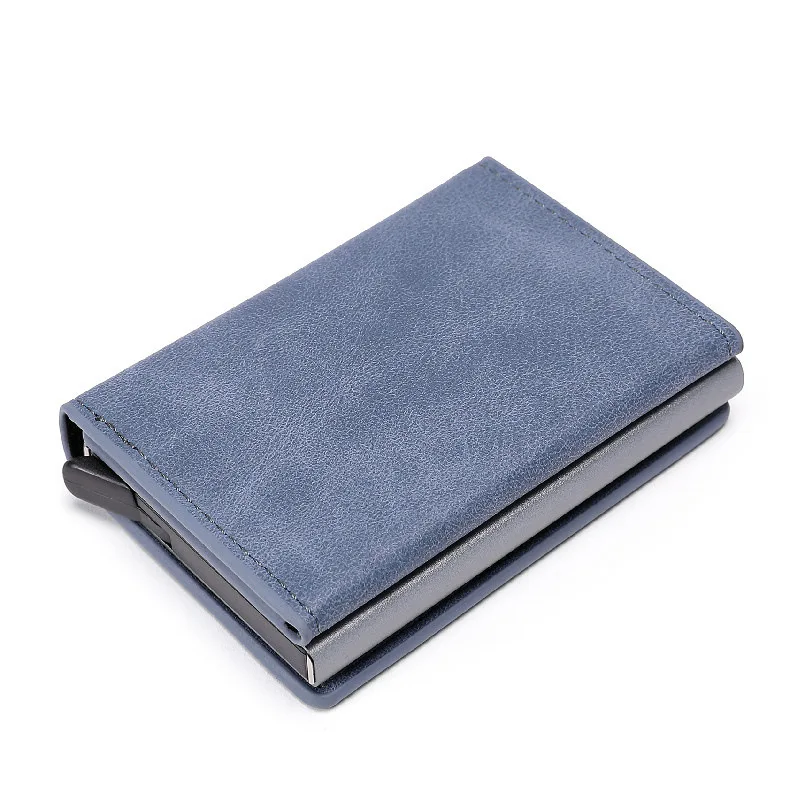 Anti theft brush RFID metal automatic pop-up credit card box business three fold portable wallet card set card bag
Anti theft brush RFID metal automatic pop-up credit card box business three fold portable wallet card set card bag
