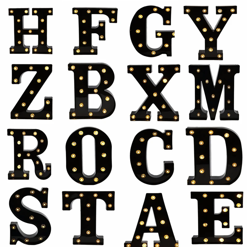26 Black English Letters Led Symbol Night Light Battery Powered Wedding Letters Wall Decoration Home Usb Gift Christmas Club
26 Black English Letters Led Symbol Night Light Battery Powered Wedding Letters Wall Decoration Home Usb Gift Christmas Club