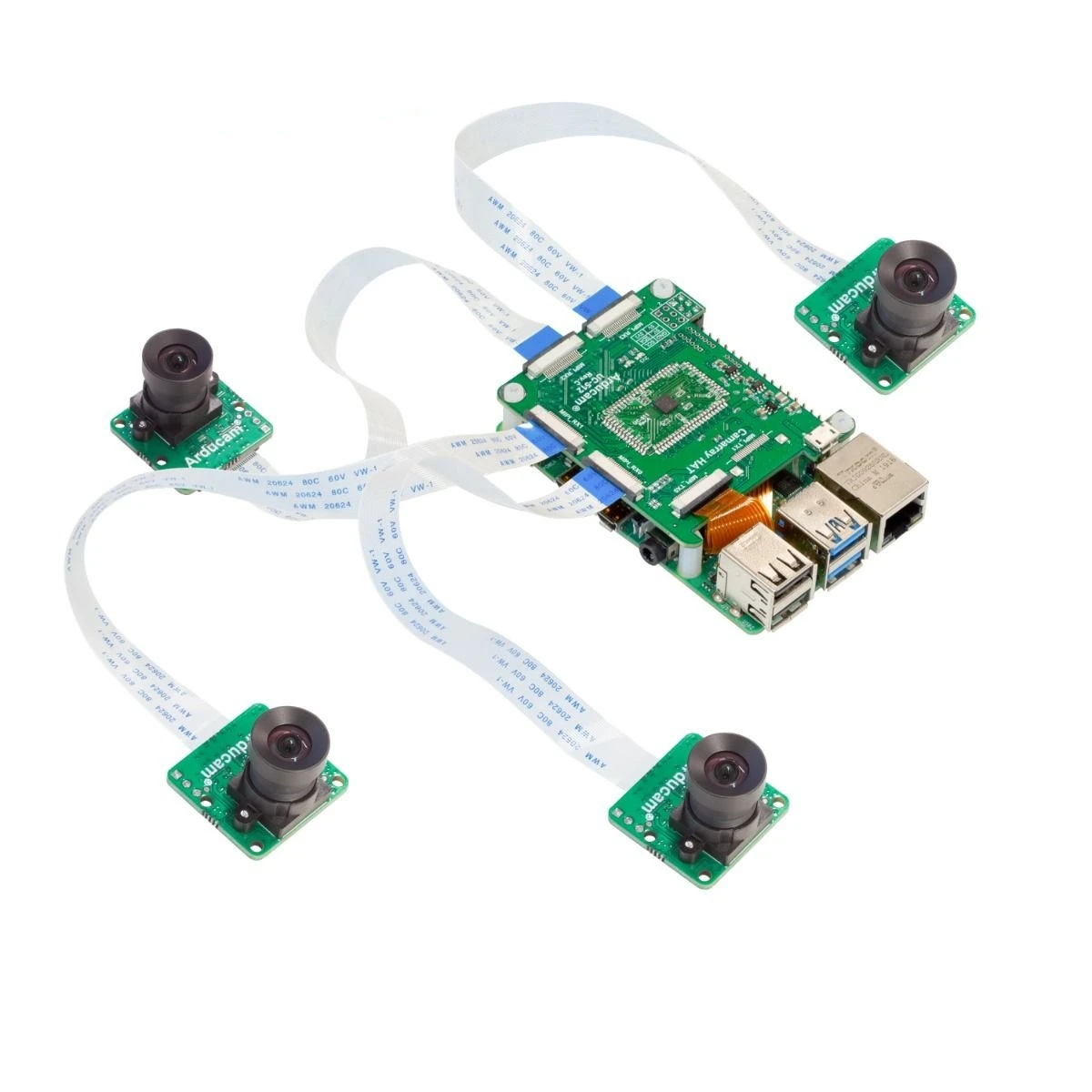 1MP*4 Quadrascopic Camera Bundle Kit for Raspberry Pi Nvidia Jetson Nano/Xavier NX Custom PCB robot pcba mounting
1MP*4 Quadrascopic Camera Bundle Kit for Raspberry Pi Nvidia Jetson Nano/Xavier NX Custom PCB robot pcba mounting
