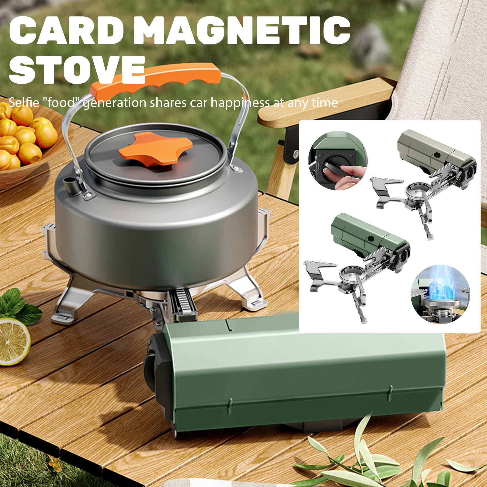 

Multipurpose Outdoor Cassette Stove Durable Windproof Picnic Stove Outdoor Supplies