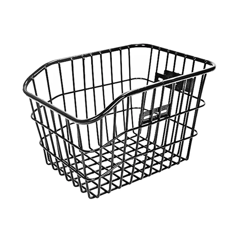 2X Rear Bike Basket Waterproof Large Capacity Metal Wire Bicycle Basket For Most Rear Bike Racks
2X Rear Bike Basket Waterproof Large Capacity Metal Wire Bicycle Basket For Most Rear Bike Racks