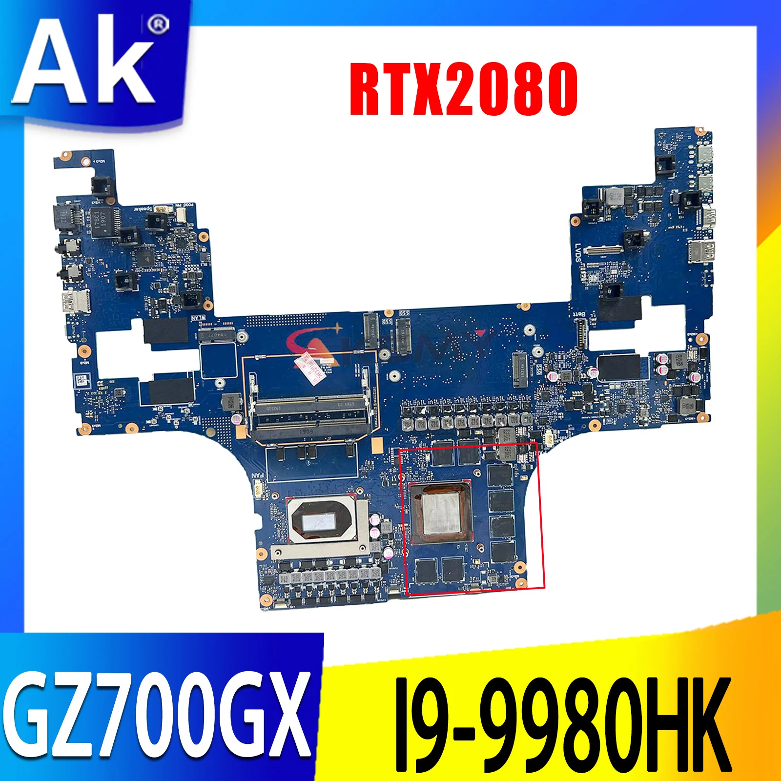 Материнская плата GZ700GX GZ700G AZ700G AZ700GX, материнская плата для ноутбука I9-9980HK RTX2080/8G I7 CPU, материнская плата
Материнская плата GZ700GX GZ700G AZ700G AZ700GX, материнская плата для ноутбука I9-9980HK RTX2080/8G I7 CPU, материнская плата