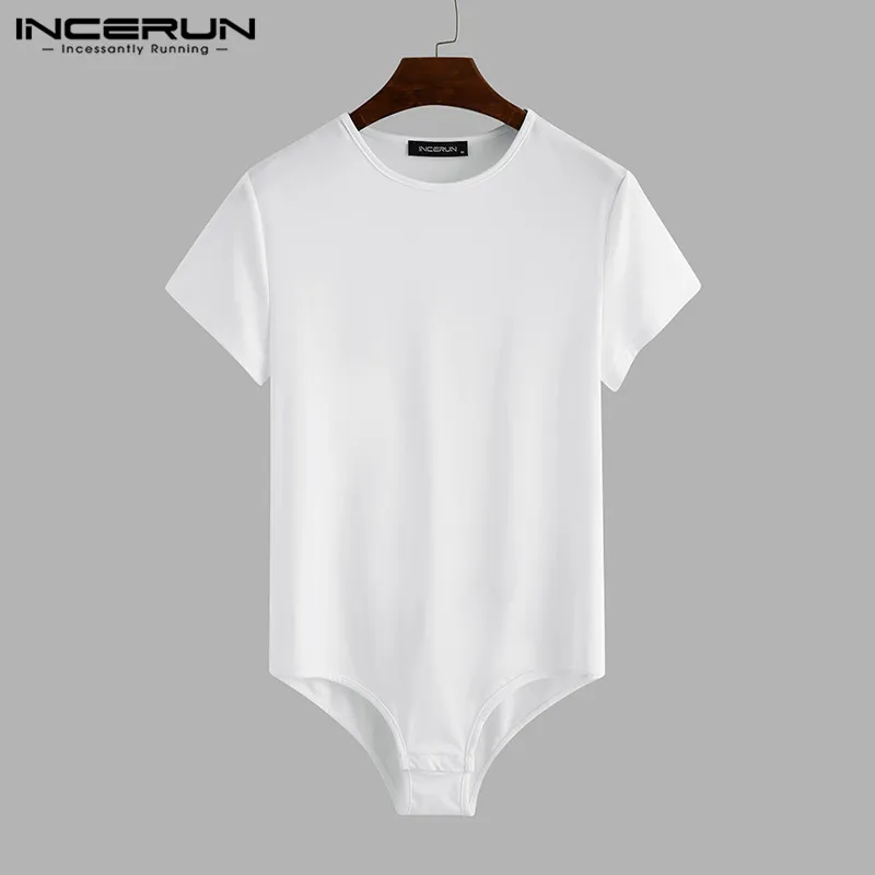 INCERUN Men T Shirt Bodysuit Solid Color Sexy Short Sleeve O Neck Tee Tops Casual Men Rompers T-shirts Breathable Underwear 2022
INCERUN Men T Shirt Bodysuit Solid Color Sexy Short Sleeve O Neck Tee Tops Casual Men Rompers T-shirts Breathable Underwear 2022
