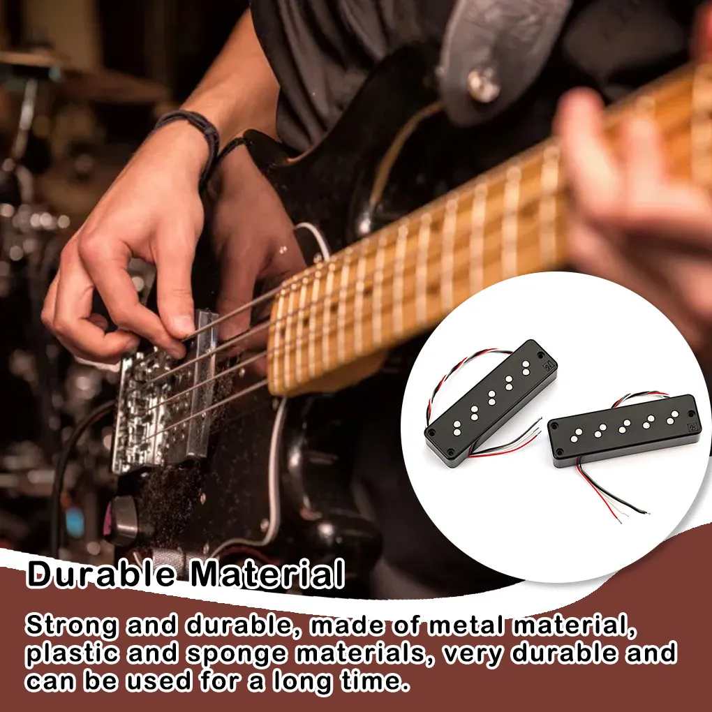 2Pcs Pickups Professional Durable High-Power Humbucker Neck Electric Bass Pickup Kits Musical Instrument Parts
2Pcs Pickups Professional Durable High-Power Humbucker Neck Electric Bass Pickup Kits Musical Instrument Parts