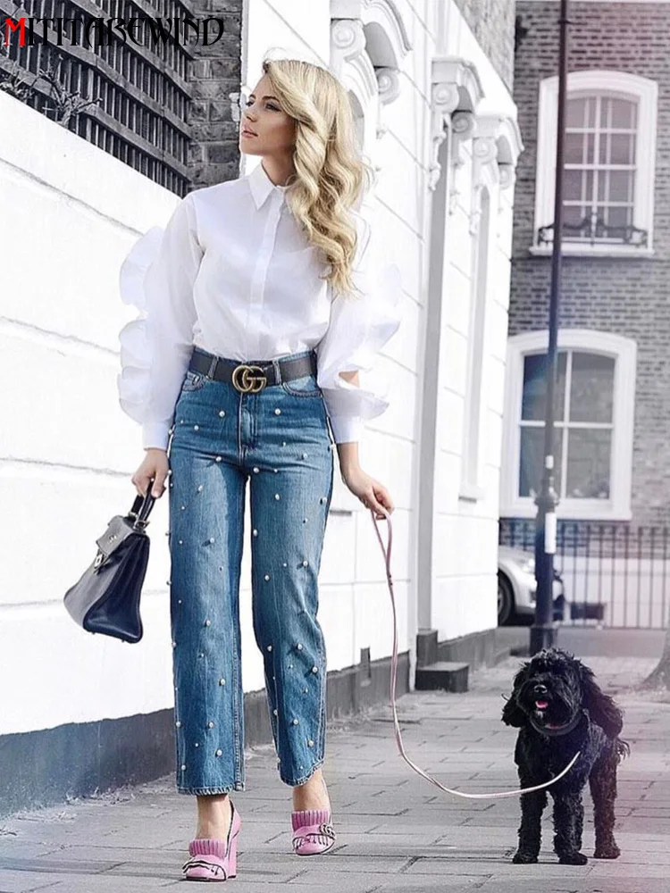 High Waist Denim Pants Women Wide Leg Pant Casual Loose Embroidered Flares Denim Trousers Women Baggy Jeans Mom Pants
High Waist Denim Pants Women Wide Leg Pant Casual Loose Embroidered Flares Denim Trousers Women Baggy Jeans Mom Pants