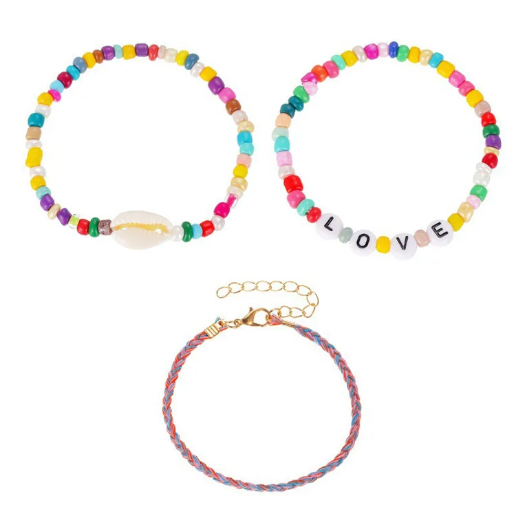 Bohemian Colorful Rice Beaded Shell Love Bracelets For Women Vintage Hawaii Beach Braided 3pcs/set boho Bracelet 2022 Trendy
Bohemian Colorful Rice Beaded Shell Love Bracelets For Women Vintage Hawaii Beach Braided 3pcs/set boho Bracelet 2022 Trendy