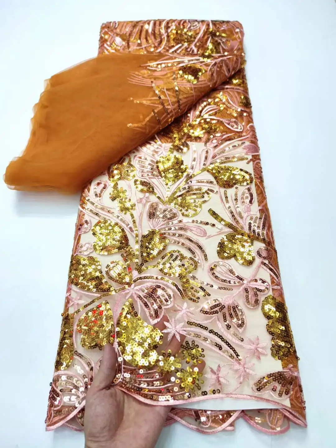 Luxury African Sequins Lace Fabric 2023 High Quality Lace 5 Yards French Lace Fabric Nigerian Lace Fabrics Party JY30AA
Luxury African Sequins Lace Fabric 2023 High Quality Lace 5 Yards French Lace Fabric Nigerian Lace Fabrics Party JY30AA