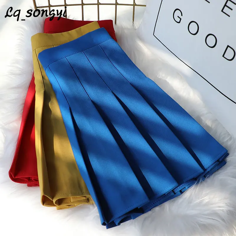 Y2K Solid Pleated Skirts Women Fashion High Waist Preppy Style Mini Skirt Womens Zipper Korean Chic Street A-line Skirt
Y2K Solid Pleated Skirts Women Fashion High Waist Preppy Style Mini Skirt Womens Zipper Korean Chic Street A-line Skirt