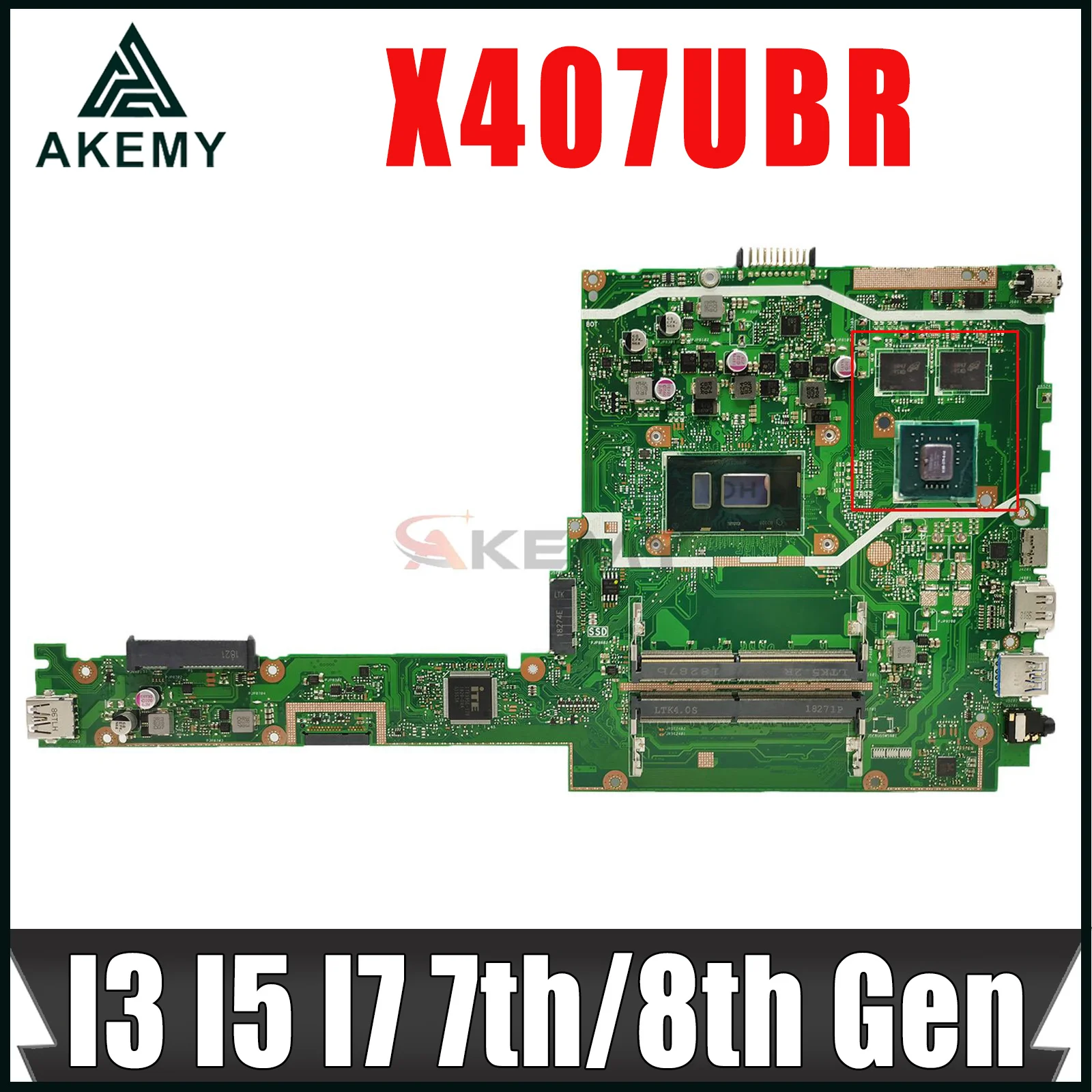 Mainboard For ASUS X407U X407UA X407UV X407UAR X407UBR X407UFR X407UF Laptop Motherboard I3 I5 I7 7th/8th Gen UMA/PM DDR4
Mainboard For ASUS X407U X407UA X407UV X407UAR X407UBR X407UFR X407UF Laptop Motherboard I3 I5 I7 7th/8th Gen UMA/PM DDR4