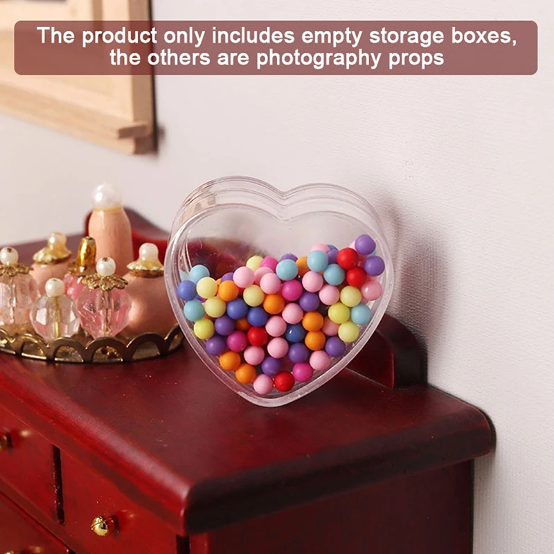 5Pcs 1:12 Dollhouse Miniature Heart Storage Box Transparent Snack Tank Jewelry Box Model For Home Living Scene DIY Decor Toy
5Pcs 1:12 Dollhouse Miniature Heart Storage Box Transparent Snack Tank Jewelry Box Model For Home Living Scene DIY Decor Toy
