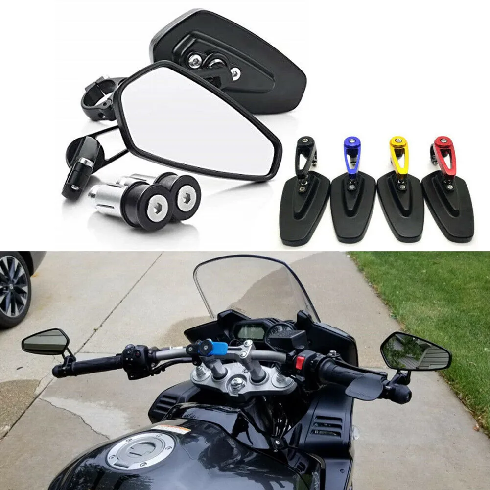 7/8" 22mm Universal Motorcycle Handle Bar End Rearview Mirrors Left + Right Motorbike Handlebar Side Mirrors Adjustable
7/8" 22mm Universal Motorcycle Handle Bar End Rearview Mirrors Left + Right Motorbike Handlebar Side Mirrors Adjustable