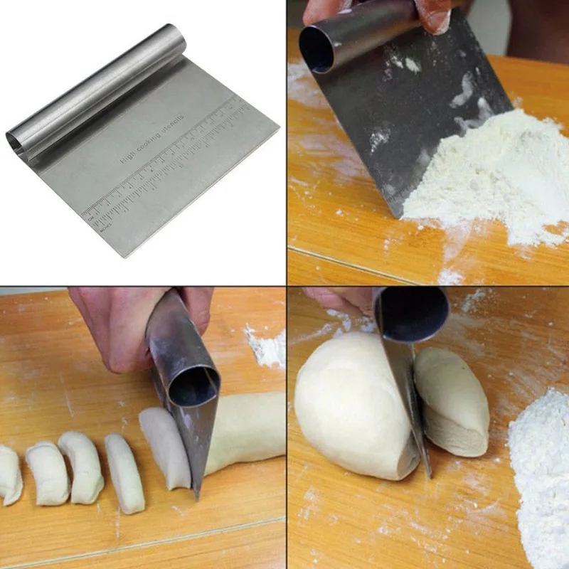 Leeseph Multi-purpose Stainless Steel Scraper Chopper, Dough Scraper, Pizza Dough Cutter , kitchen tools
Leeseph Multi-purpose Stainless Steel Scraper Chopper, Dough Scraper, Pizza Dough Cutter , kitchen tools
