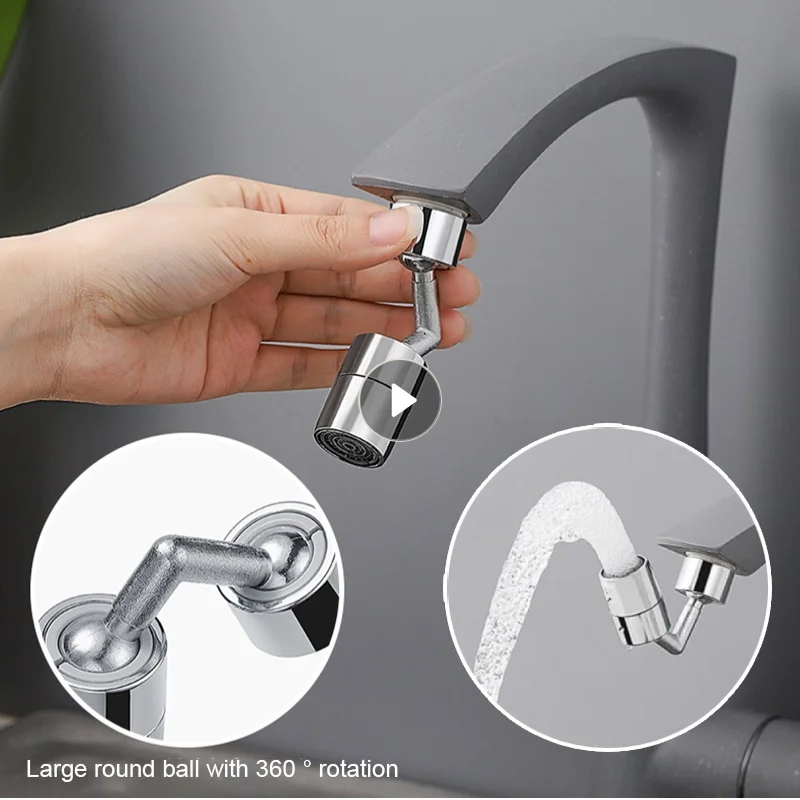 Universal 720 Degree Faucet Head Tap Aerator 720D Rotation Splashproof Swivel Water Saving Faucet For Bathroom Kitchen Accessory
Universal 720 Degree Faucet Head Tap Aerator 720D Rotation Splashproof Swivel Water Saving Faucet For Bathroom Kitchen Accessory