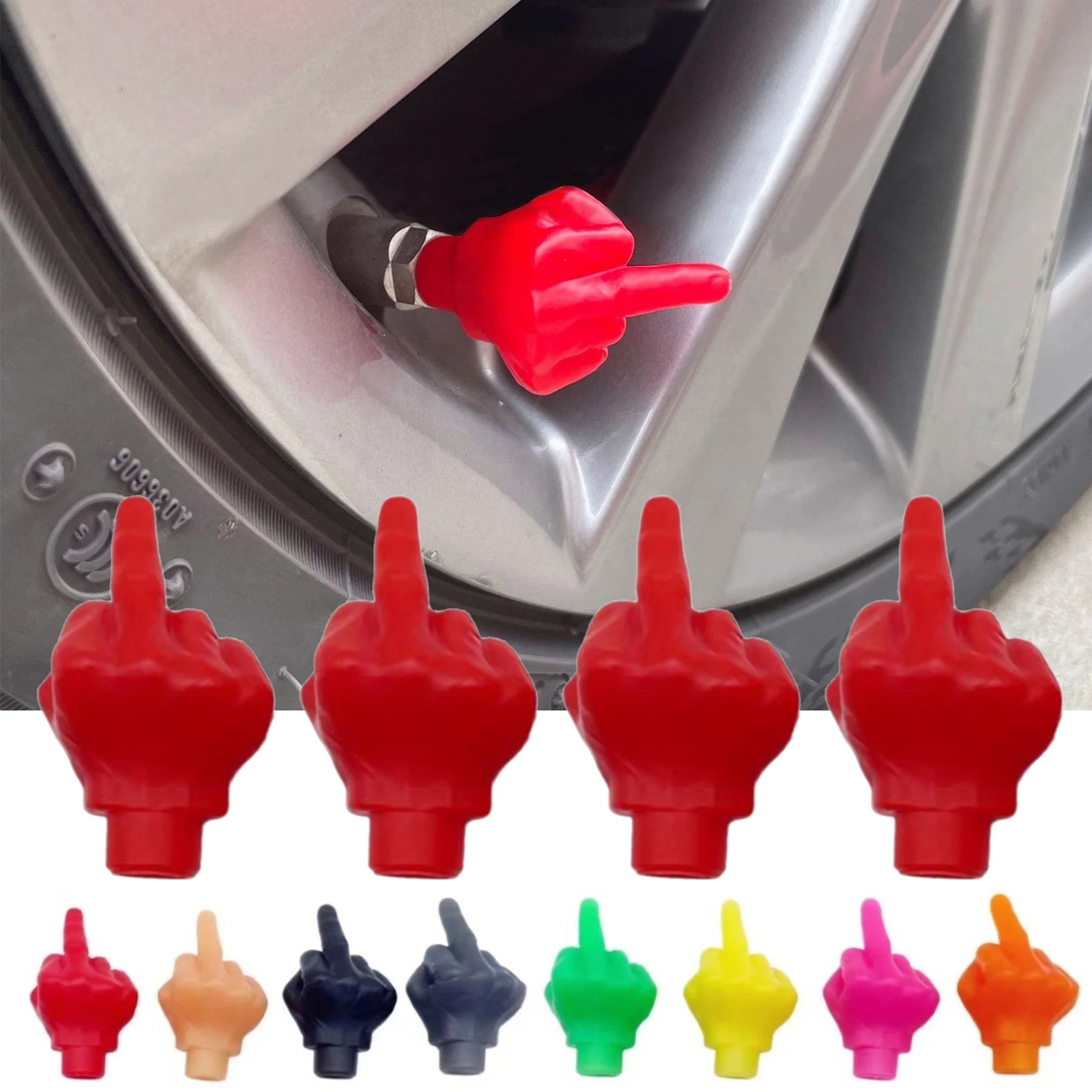 Car Tire Valve Cap Middle Finger Personality Decor Wheel Nozzle Dustproof Waterproof Tyre Valve Stem Caps Accessories
Car Tire Valve Cap Middle Finger Personality Decor Wheel Nozzle Dustproof Waterproof Tyre Valve Stem Caps Accessories