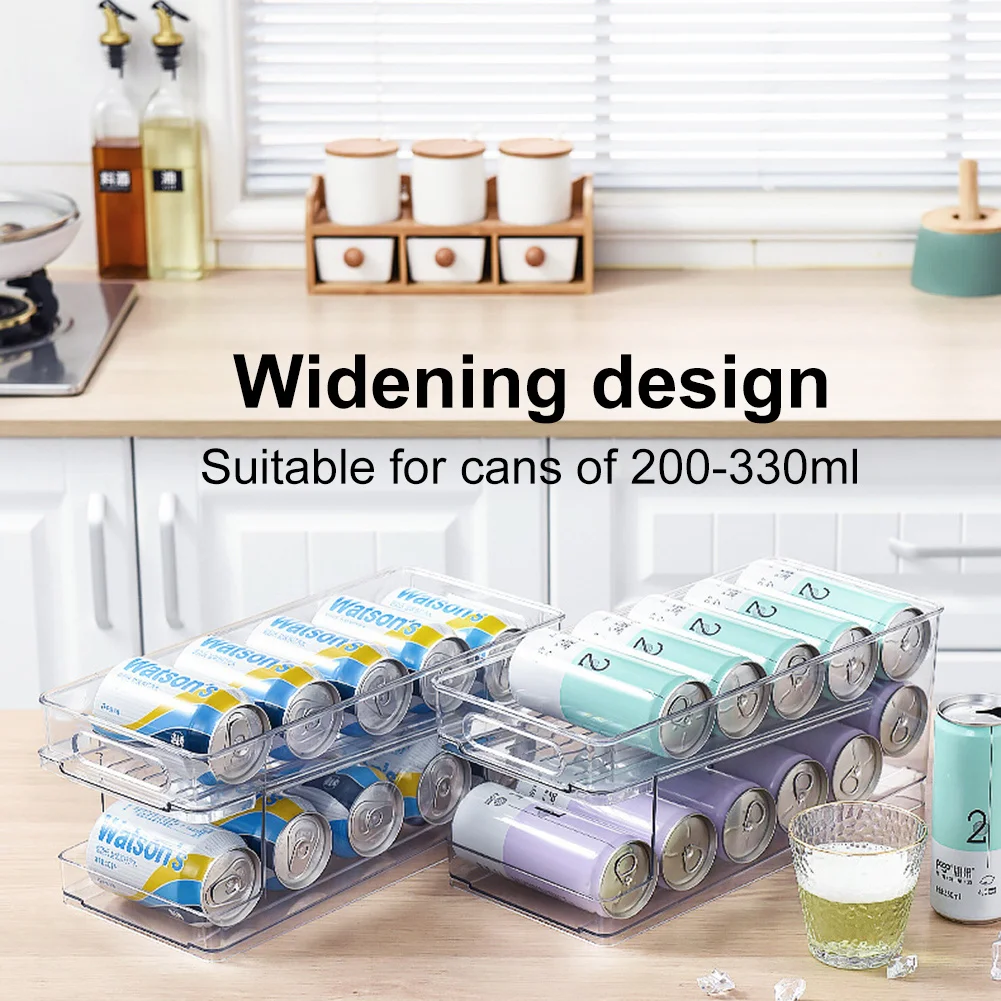 New Refrigerator Organizer Bins Can Dispenser Double-Layer Clear Plastic Canned Drink Holder Storage for Fridge Kitchen Cabinets
New Refrigerator Organizer Bins Can Dispenser Double-Layer Clear Plastic Canned Drink Holder Storage for Fridge Kitchen Cabinets