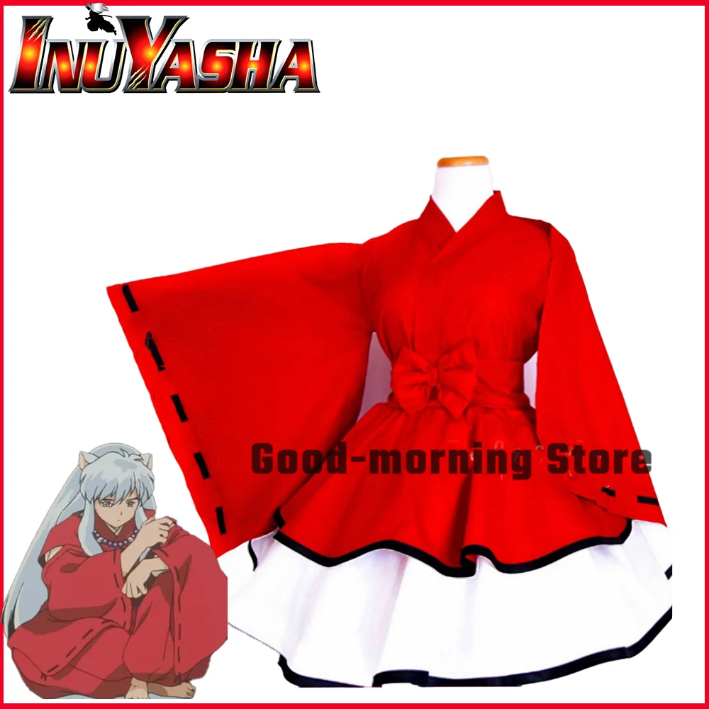 Anime Inuyasha Cosplay Costume Inuyasha Inuyasha Kimono Dress Full Sets Custom Made Lolita Girls Female Halloween party
Anime Inuyasha Cosplay Costume Inuyasha Inuyasha Kimono Dress Full Sets Custom Made Lolita Girls Female Halloween party