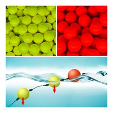 1#-10# EPS Float Ball Foam Ball Eye-catching Beans Modified Float Ball Float Spherical Buoy Fishing Gear Bright Colors