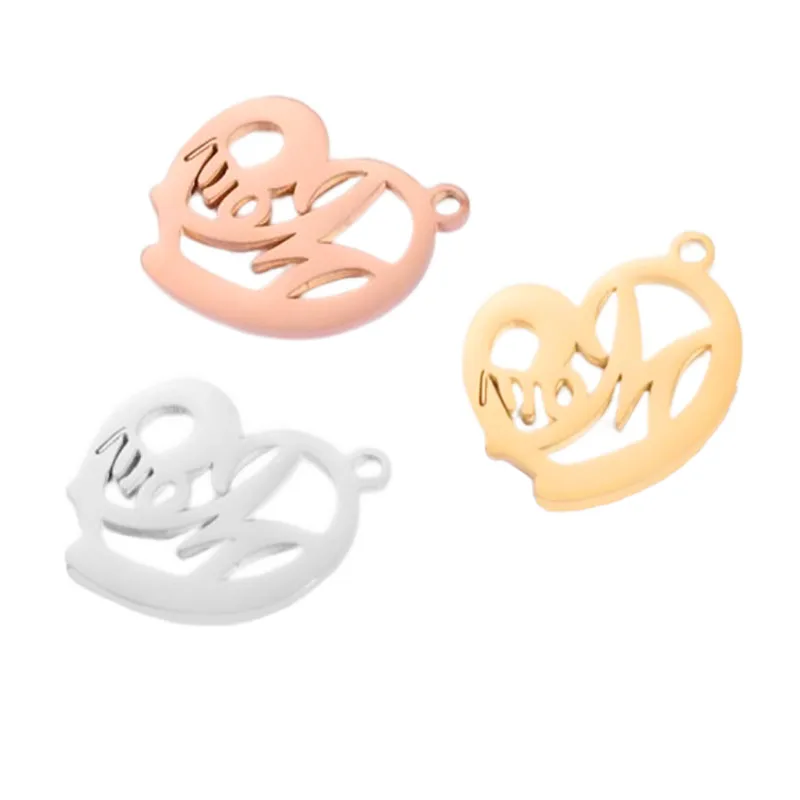 WZNB 3Pcs Stainless Steel Hearts Charms for Mother's Day Jewelry Making Earring Pendant Necklace Accessories Diy Material
WZNB 3Pcs Stainless Steel Hearts Charms for Mother's Day Jewelry Making Earring Pendant Necklace Accessories Diy Material