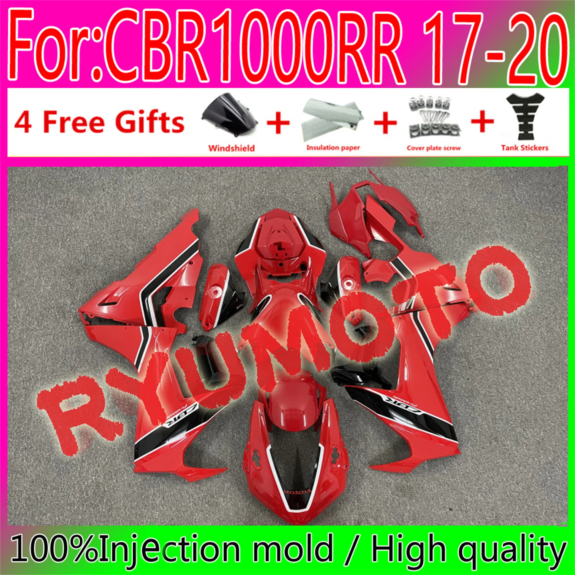 ABS Motorcycle Fairings Kit Fit For Honda CBR1000RR 2017 2018 2019 2020 CBR1000 RR 17 18 19 20 Bodywork Fairing 
ABS Motorcycle Fairings Kit Fit For Honda CBR1000RR 2017 2018 2019 2020 CBR1000 RR 17 18 19 20 Bodywork Fairing