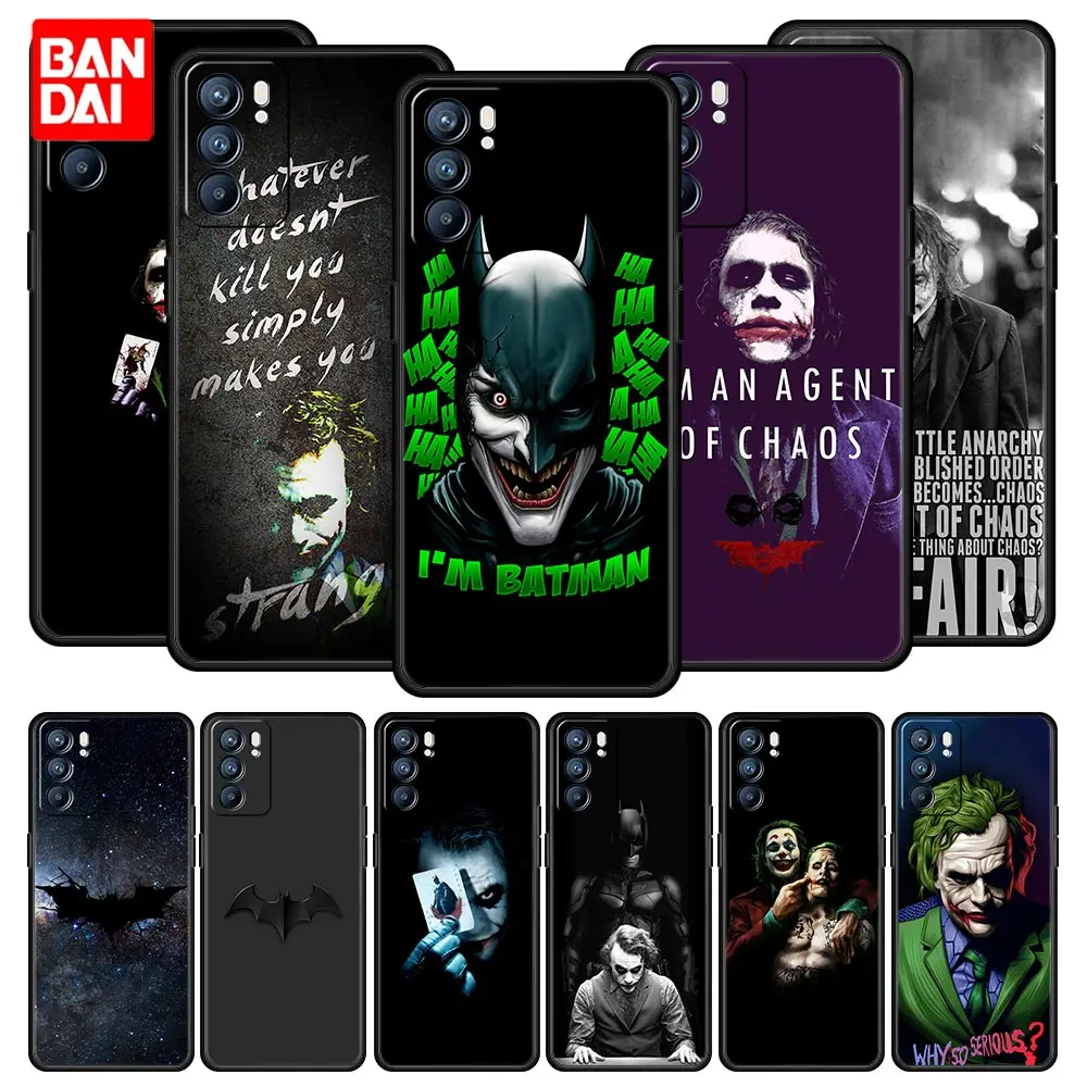 

Batman Dark Case for Oppo A3s A5s A9 A15 A31 A52 A53 A54 A74 A93 A94 F19 Pro 4G Capinha Style Funda Silicone Black Cover Capa