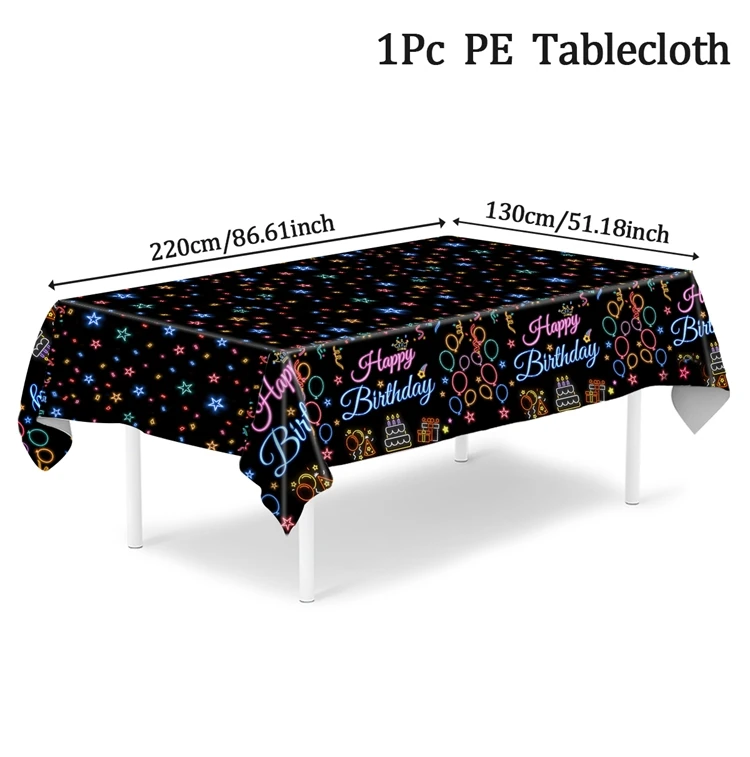 Одноразовая флуоресцентная скатерть Huiran 220x130 см для дня рождения
Одноразовая флуоресцентная скатерть Huiran 220x130 см для дня рождения