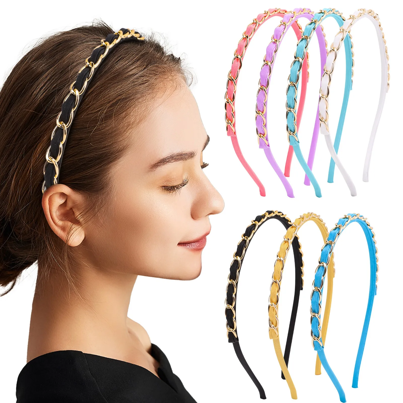 2022 New Korean Solid Cloth Chain Headband for Women Elastic Luxury Wedding Headpiece Vintage Hairband Hoop Wholesale
2022 New Korean Solid Cloth Chain Headband for Women Elastic Luxury Wedding Headpiece Vintage Hairband Hoop Wholesale