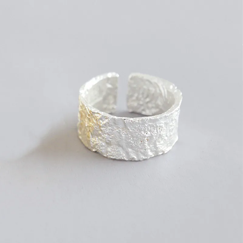 Vintage Ins Style Simple Plain Silver Irregular Concave Convex Wide Face for Men and Women Trendy Tree Pattern Open Ring
Vintage Ins Style Simple Plain Silver Irregular Concave Convex Wide Face for Men and Women Trendy Tree Pattern Open Ring