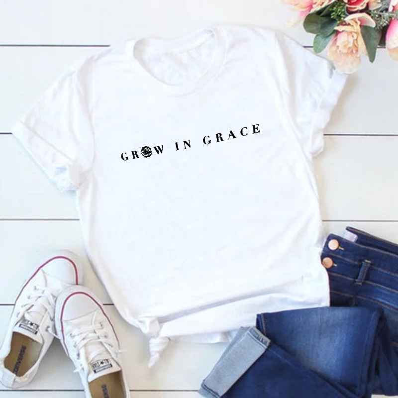Grow In Grace Women Clothing Christian Shirt Vintage T Shirt Women's Oversized T Shirt Comfort Colors Graphic Tees Women M
Grow In Grace Women Clothing Christian Shirt Vintage T Shirt Women's Oversized T Shirt Comfort Colors Graphic Tees Women M
