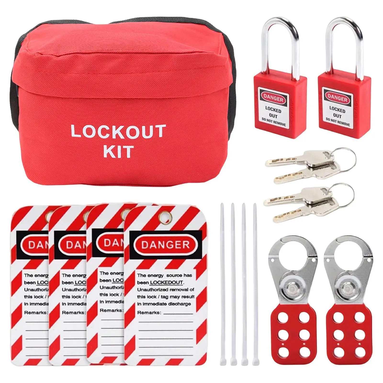 Heavy Duty Lockout Kit for Industrial Tags Hasps Lockout
Heavy Duty Lockout Kit for Industrial Tags Hasps Lockout