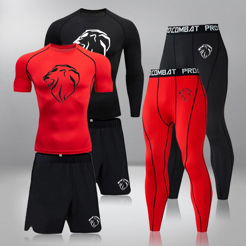 Men's Sportswear Quick-Drying Tights Tracksuit Gym Compression Clothing Fitness Running Set Athletic Wear T Shirts Running Set
Men's Sportswear Quick-Drying Tights Tracksuit Gym Compression Clothing Fitness Running Set Athletic Wear T Shirts Running Set