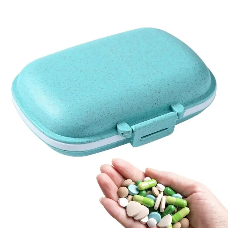 

Daily Pill Organizer Medicine Box Case With Compartments Portable Pocket Pill Dispenser Compact Medication Containers For