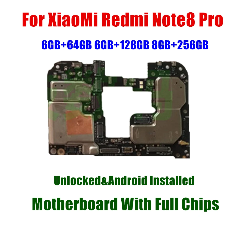 Материнская плата с чипами для Xiaomi Hongmi Redmi Note 8 Pro, материнская плата, логическая плата, установленная ОС Android, 64 ГБ, 128 ГБ, 256 ГБ ROM
Материнская плата с чипами для Xiaomi Hongmi Redmi Note 8 Pro, материнская плата, логическая плата, установленная ОС Android, 64 ГБ, 128 ГБ, 256 ГБ ROM
