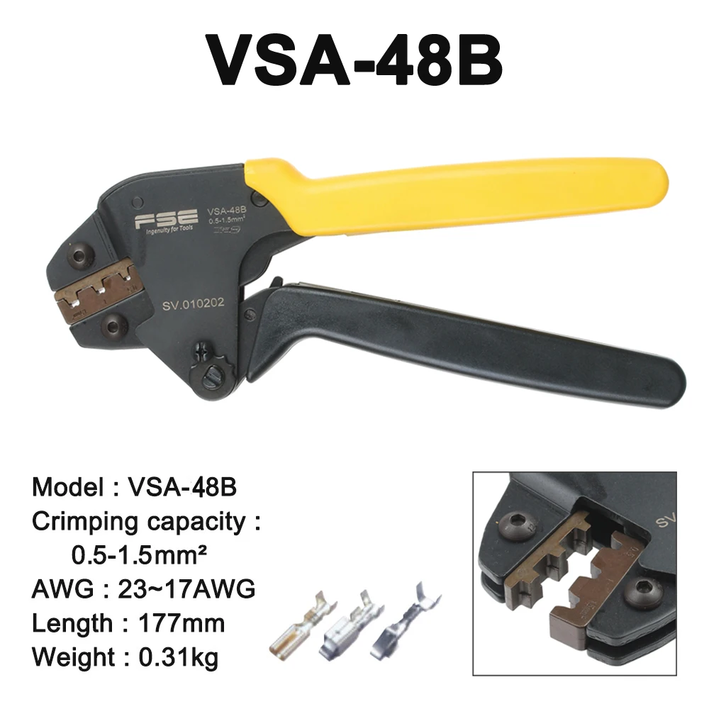 Обжимные Щипцы, инструменты, Φ 06WF Φ 48B для натяжных трубок, инфракрасных клемм, Электрический зажим, многофункциональный инструмент, комплект VSA
Обжимные Щипцы, инструменты, Φ 06WF Φ 48B для натяжных трубок, инфракрасных клемм, Электрический зажим, многофункциональный инструмент, комплект VSA