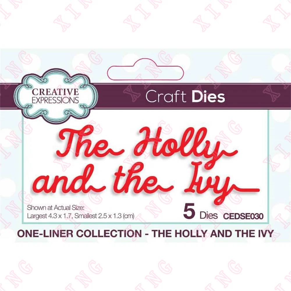 2022 Diy Scrapbook Decoration Molds the holly and the Ivy Craft Die Metal Cutting Dies Diy Gift Card Embossing Reusable Template
2022 Diy Scrapbook Decoration Molds the holly and the Ivy Craft Die Metal Cutting Dies Diy Gift Card Embossing Reusable Template