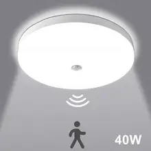LED Ceiling Lamp PIR Motion Sensor 220V 110V 15W 20W 24W 36W 40W Warm White Cold White Mordern Ceiling Lights For Foyer Hallways