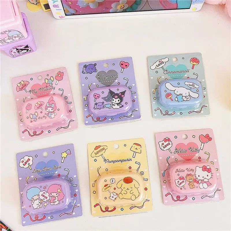 Контактные линзы Sanrio Kuromi Hello Kitty, двойная коробка, Мультяшные Портативные Симпатичные цветные контактные линзы для близорукости Storag
Контактные линзы Sanrio Kuromi Hello Kitty, двойная коробка, Мультяшные Портативные Симпатичные цветные контактные линзы для близорукости Storag