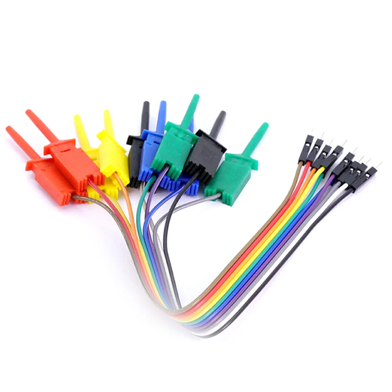 20cm 10 Needle Hook Clamp Kit 5 Color Logic Analyzer Cable Clamp Probe Logic Analyzer Cable Test Lead For Connect Chips Pins
20cm 10 Needle Hook Clamp Kit 5 Color Logic Analyzer Cable Clamp Probe Logic Analyzer Cable Test Lead For Connect Chips Pins