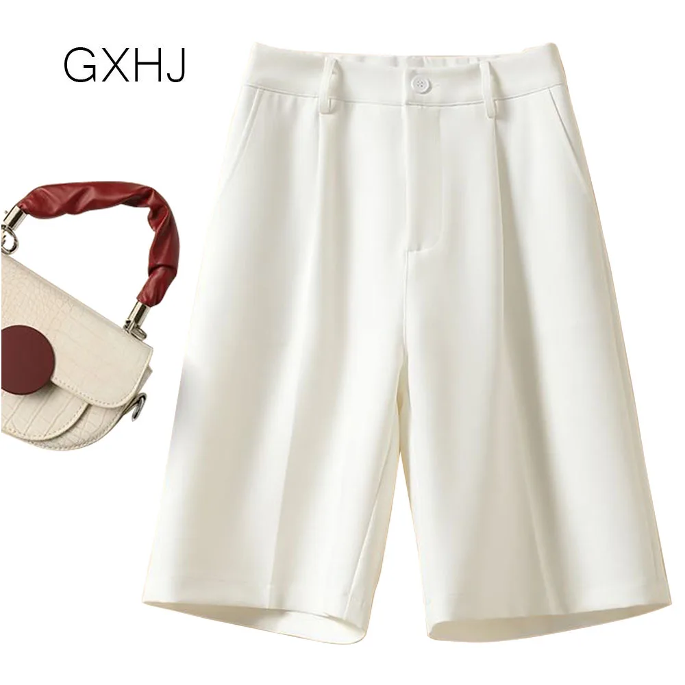 Женские Костюмные шорты GXHJ, белые свободные брюки с завышенной талией и широкими штанинами, летние шорты для женщин, короткие женские шорты ...
Женские Костюмные шорты GXHJ, белые свободные брюки с завышенной талией и широкими штанинами, летние шорты для женщин, короткие женские шорты ...