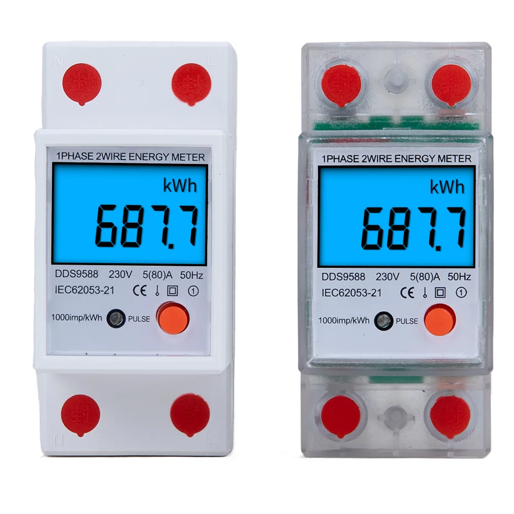 Single Phase Reset Zero Din Rail Digital Energy Meter Kwh Wattmeter Power Consumption Electricity Meter Analyzer Energy Couter
Single Phase Reset Zero Din Rail Digital Energy Meter Kwh Wattmeter Power Consumption Electricity Meter Analyzer Energy Couter