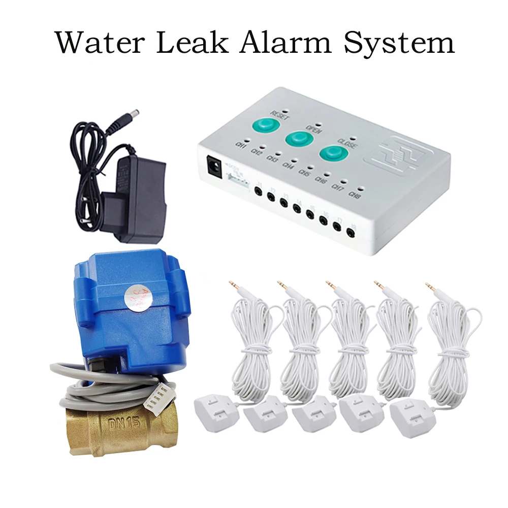 Датчик утечки воды, с умным клапаном 1 шт., DN15 (1/2 дюйма), 5 шт.
Датчик утечки воды, с умным клапаном 1 шт., DN15 (1/2 дюйма), 5 шт.