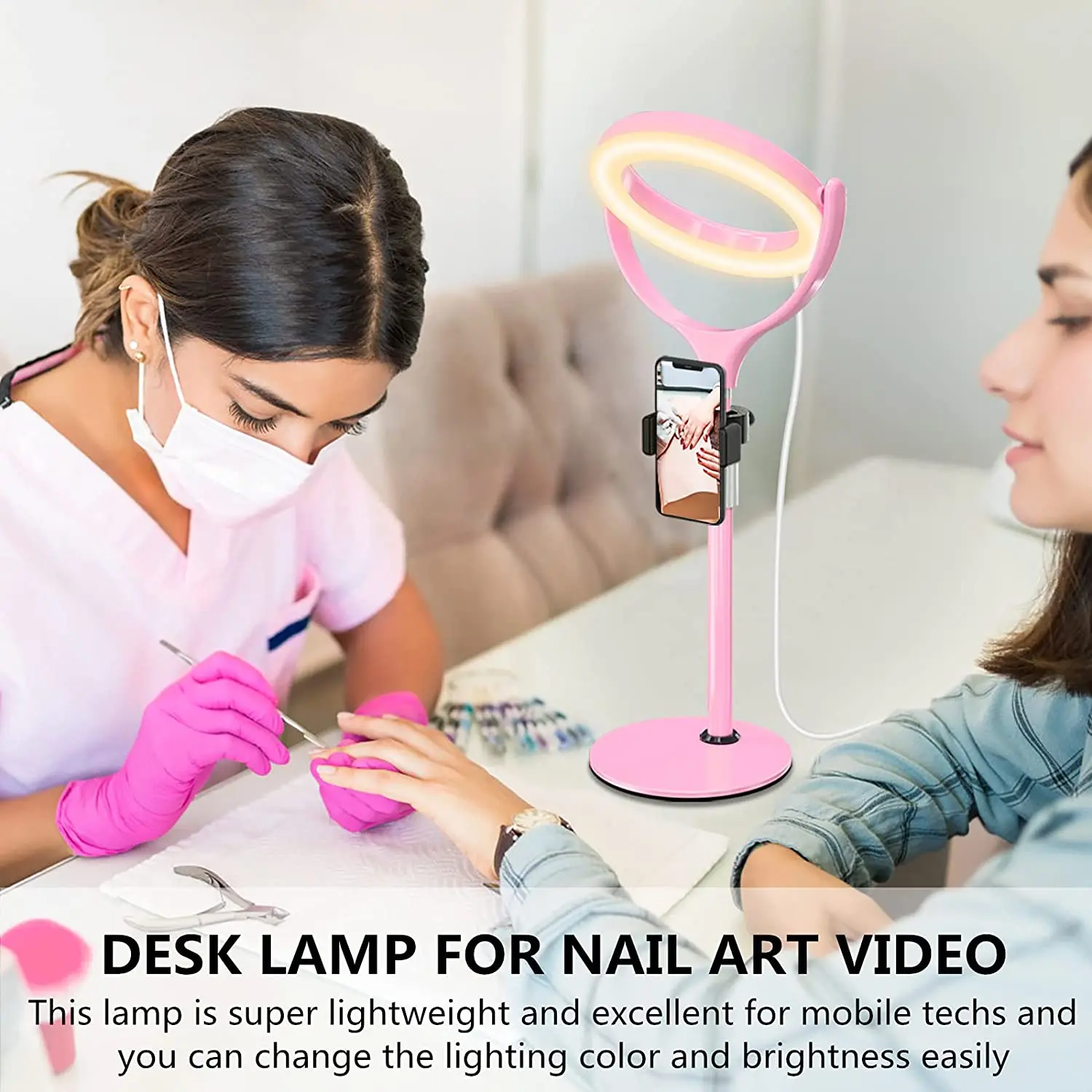 Desk Ring Lighting for Zoom Meeting- Selfie Photo Light for iPhone/Video Calls/Video Conferencing/Webcam Lighting, Round Light
Desk Ring Lighting for Zoom Meeting- Selfie Photo Light for iPhone/Video Calls/Video Conferencing/Webcam Lighting, Round Light