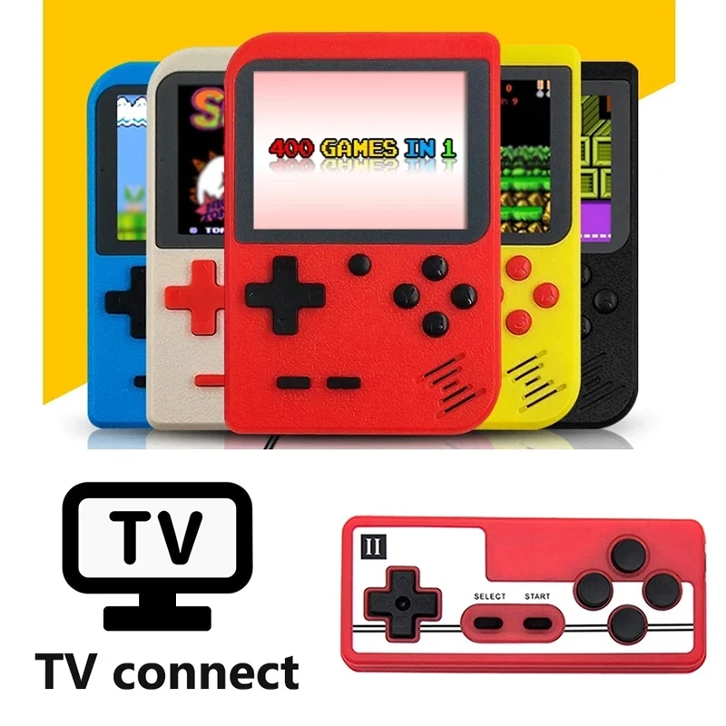 Portable Mini Handheld Video Retro Game Console 8-Bit 3.0 Inch Color LCD Kids Color Game Player Built-in 400 games for Kids Gift
Portable Mini Handheld Video Retro Game Console 8-Bit 3.0 Inch Color LCD Kids Color Game Player Built-in 400 games for Kids Gift