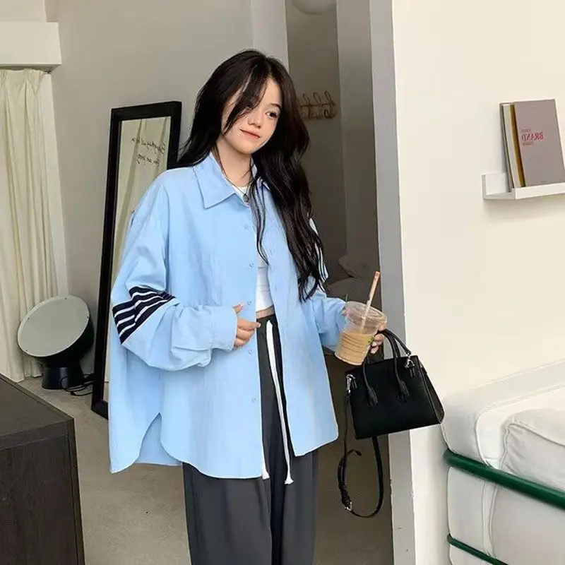 DUOFAN American Retro Shirt Women Fashion Simple Solid Long Sleeve Blouse Female Color Contrast Design Blusas Harajuku Style Top
DUOFAN American Retro Shirt Women Fashion Simple Solid Long Sleeve Blouse Female Color Contrast Design Blusas Harajuku Style Top