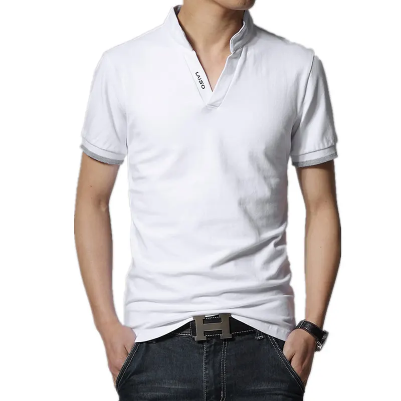 Summer Fashion Boutique Cotton Pure Color Stitching Men's Leisure Standing Collar Short Sleeve POLO Shirts Men Casual T-Shirt
Summer Fashion Boutique Cotton Pure Color Stitching Men's Leisure Standing Collar Short Sleeve POLO Shirts Men Casual T-Shirt