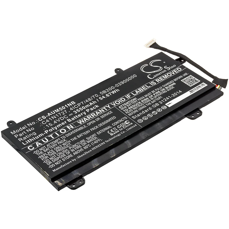 CS 3550mAh/54.67Wh battery for Asus GM501GM,GM501GM-0021A8750H,GM501GM-EI003T,GM501GM-ei004T,GM501GM-EI005T,EI007T
CS 3550mAh/54.67Wh battery for Asus GM501GM,GM501GM-0021A8750H,GM501GM-EI003T,GM501GM-ei004T,GM501GM-EI005T,EI007T
