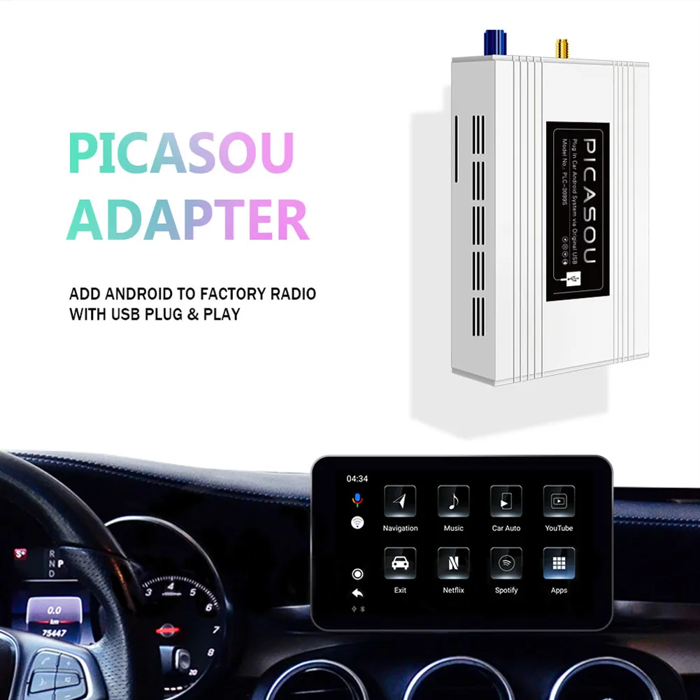 Carplay PICASOU Plc-3099z Adapter Original System Usb Display AI Box Wifi Car Accessories High Quality Digital TV Box
Carplay PICASOU Plc-3099z Adapter Original System Usb Display AI Box Wifi Car Accessories High Quality Digital TV Box