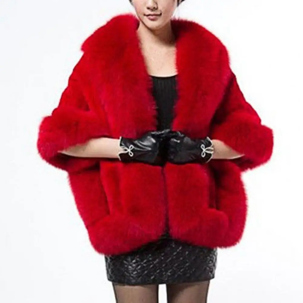 Classic Women Poncho Comfy Warm Skin-Touch Winter Faux Fur Dress Shawl Coat Faux Fur Shawl Cold Resistant
Classic Women Poncho Comfy Warm Skin-Touch Winter Faux Fur Dress Shawl Coat Faux Fur Shawl Cold Resistant