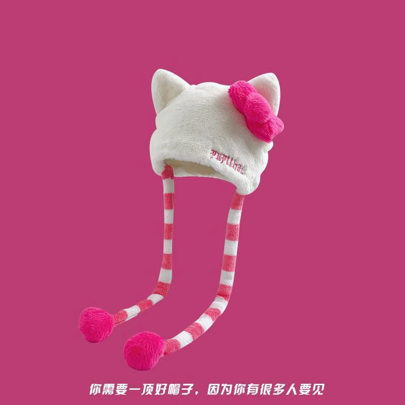 Kawaii Sanrioed аниме мультфильм Hello Kitty серия Baotou шляпа осень-зима теплая плюшевая шляпа Универсальный мальчик девочка фестиваль подарок
Kawaii Sanrioed аниме мультфильм Hello Kitty серия Baotou шляпа осень-зима теплая плюшевая шляпа Универсальный мальчик девочка фестиваль подарок